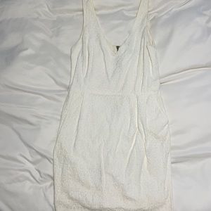 Aqua White Lacey Sundress w/ Pockets